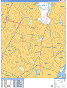 Mount Vernon  Wall Map Basic Style